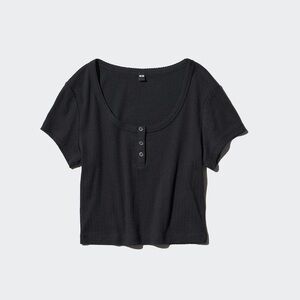 Uniqlo Dark Blue Short Sleeve Women's Tee
